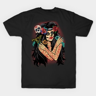 Day of the Dead Girl Santa Muerte T-Shirt